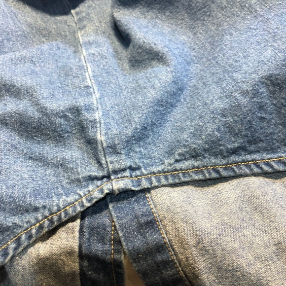 Vintage Dickies Denim Snap Button Shirt Ling Sleeve XL Cotton - Picture 6 of 15